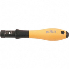 Wiha - 1 Piece, 0.04 to 0.46 N/m, Adjustable Torque Limiting Screwdriver - 4" OAL, 1/4" Drive - Exact Tool & Supply