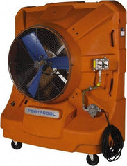 PortaCool - 36" Blade, 45 Gal Capacity, 1.5 hp, 12,500 CFM Evaporative Cooler - 14.8 Amp Rating, 120 Volts, Single Speed - Exact Tool & Supply