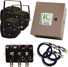 iO HVAC Controls - 1 or 3 Phase, 24 VAC, 0-2A Amp, 2 Max Fuse A, Air Conditioner Theft Alarm - 11" Wide x 11" Deep x 11" High, For Use with Condensing Unit - Exact Tool & Supply