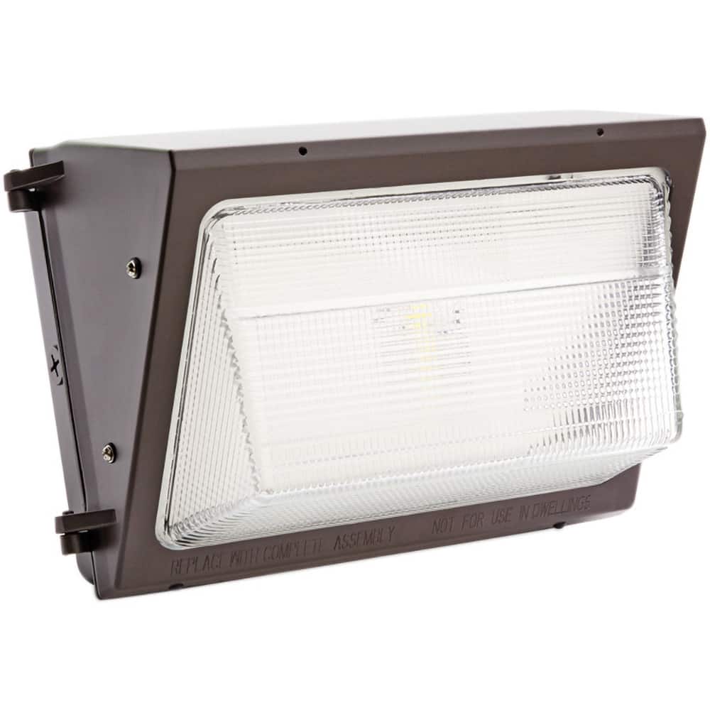 SYLVANIA - 75 Watt, 8,900 Lumens, 4,000°K, 120-277V, IP65 LED Wall Pack Light Fixture - Exact Tool & Supply