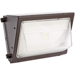 SYLVANIA - 75 Watt, 8,900 Lumens, 4,000°K, 120-277V, IP65 LED Wall Pack Light Fixture - Exact Tool & Supply