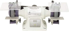 Palmgren - 6" Wheel Diam x 1" Wheel Width, 1/2 hp Grinder - 1/2" Arbor Hole Diam, 1 Phase, 3,600 Max RPM, 115/240 Volts - Exact Tool & Supply