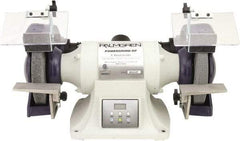 Palmgren - 8" Wheel Diam x 1" Wheel Width, 1 hp Grinder - 5/8" Arbor Hole Diam, 1 Phase, 3,600 Max RPM, 115/240 Volts - Exact Tool & Supply