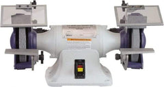 Palmgren - 6" Wheel Diam x 1" Wheel Width, 1/2 hp Grinder - 1/2" Arbor Hole Diam, 1 Phase, 3,450 Max RPM, 115/230 Volts - Exact Tool & Supply