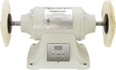 Palmgren - 8" Wheel Diam x 1" Wheel Width, 1 hp Buffer - 5/8" Arbor Hole Diam, 1 Phase, 3,600 Max RPM, 115/240 Volts - Exact Tool & Supply