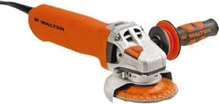 WALTER Surface Technologies - 4" Wheel Diam, 10,500 RPM, Corded Angle & Disc Grinder - 5/8-11 Spindle - Exact Tool & Supply