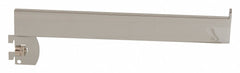 Steel Straight Arm, Chrome Finish, Silver, 1/4"W x 12"D x 3"H
