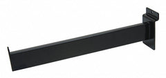 Steel Faceout, Semi-Gloss Finish, Black, 1/2"W x 12"D x 1/2"H