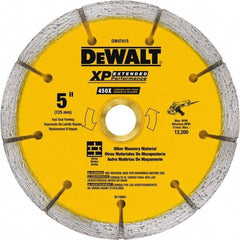 DeWALT - 5" Diam x 7/8" Hole x 1/4" Thick, I Hardness, Surface Grinding Wheel - Diamond, Type 1, Fine Grade - Exact Tool & Supply