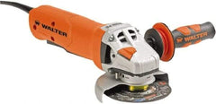 WALTER Surface Technologies - 4" Wheel Diam, 10,500 RPM, Corded Angle & Disc Grinder - 5/8-11 Spindle - Exact Tool & Supply