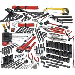 Proto - 172 Piece 1/4, 3/8 & 1/2" Drive Mechanic's Tool Set - Comes in Roller Cabinet - Exact Tool & Supply