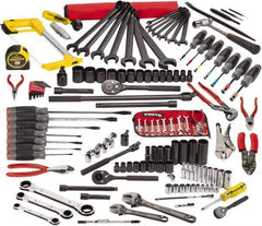 Proto - 141 Piece 1/4, 3/8 & 1/2" Drive Electrician's Tool Set - Comes in Top Chest - Exact Tool & Supply