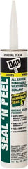 DAP - 10.1 oz Cartridge Clear Polyurethane Caulk - -20 to 100°F Operating Temp, 10 min Tack Free Dry Time, 1 hr Full Cure Time - Exact Tool & Supply