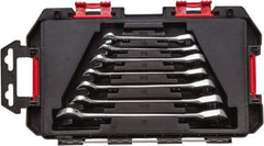 Blackhawk by Proto - 7 Piece, 3/8" to 3/4", Ratcheting Combination Wrench Set - Inch Measurement Standard, Chrome Finish, Comes in Case - Exact Tool & Supply