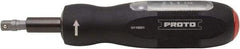 Proto - 1 Piece, 4 to 22 In/Lb, Torque Limiting Screwdriver - 5-3/4" OAL, 1/4" Drive - Exact Tool & Supply
