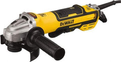 DeWALT - 4-1/2 & 5" Wheel Diam, 10,500 RPM, Corded Angle & Disc Grinder - 5/8-11 Spindle, 120 Volts, 13 Amps - Exact Tool & Supply