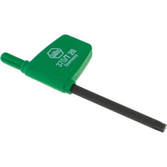 Wiha - T20 Torx Key - Flag-Style, 45mm Length Under Head, 3.1" OAL - Exact Tool & Supply