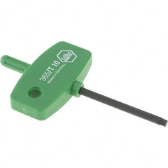 Wiha - T10 Torx Key - Wing Handle, 40mm Length Under Head, 2.9" OAL - Exact Tool & Supply