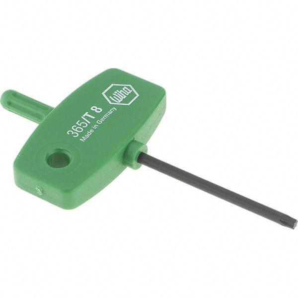 Wiha - T8 Torx Key - Wing Handle, 40mm Length Under Head, 2.9" OAL - Exact Tool & Supply