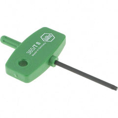 Wiha - T8 Torx Key - Wing Handle, 40mm Length Under Head, 2.9" OAL - Exact Tool & Supply
