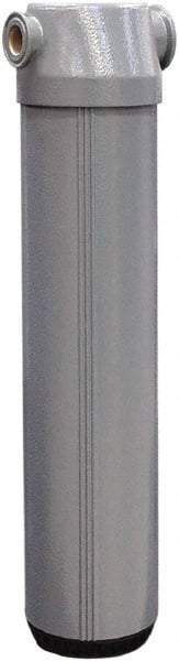 Alpha-Pure - 5 CFM at 100 psi Inlet, 5.75 CFM at 150 psi, 5 CFM at 100 psi Outlet, Desiccant Air Dryer - 1/4" Female NPT x 4.27" Long x 4.9" Wide x 10" High - Exact Tool & Supply