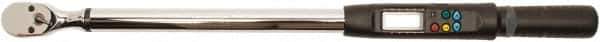Proto - 1/2" Drive Electronic Torque Wrench - 12-1/2 Ft/Lb to 250 Ft/Lb Torque, 0.1 Ft/Lb Graduation, Ratchet Head - Exact Tool & Supply