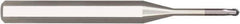 Niagara Cutter - 1.5mm Diam, 1.5mm LOC, 2 Flute Solid Carbide Ball End Mill - AlTiN Finish, Single End, 60mm OAL, 6mm Shank Diam, Spiral Flute - Exact Tool & Supply