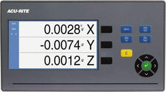 Acu-Rite - 3 Axis, 35" X-Axis Travel, 13" Y-Axis Travel, 16" Z-Axis Travel, Milling DRO System - 5µm Resolution, 5µm Accuracy, LCD Color Display - Exact Tool & Supply