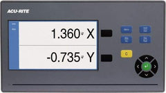 Acu-Rite - 2 Axis, 32" X-Axis Travel, 13" Y-Axis Travel, Milling DRO System - 5µm Resolution, 5µm Accuracy, LCD Color Display - Exact Tool & Supply