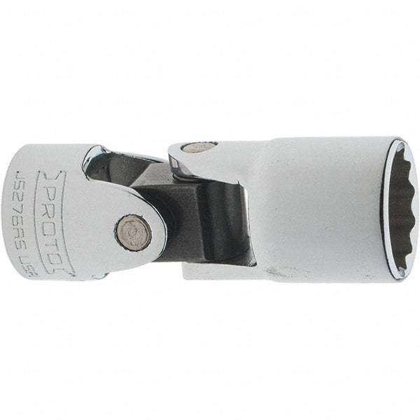 Proto - 9/16", 3/8" Drive, Intermediate Hand Socket - 12 Points, 2-1/4" OAL, Steel, Full Polish Finish - Exact Tool & Supply