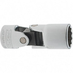 Proto - 9/16", 3/8" Drive, Intermediate Hand Socket - 12 Points, 2-1/4" OAL, Steel, Full Polish Finish - Exact Tool & Supply