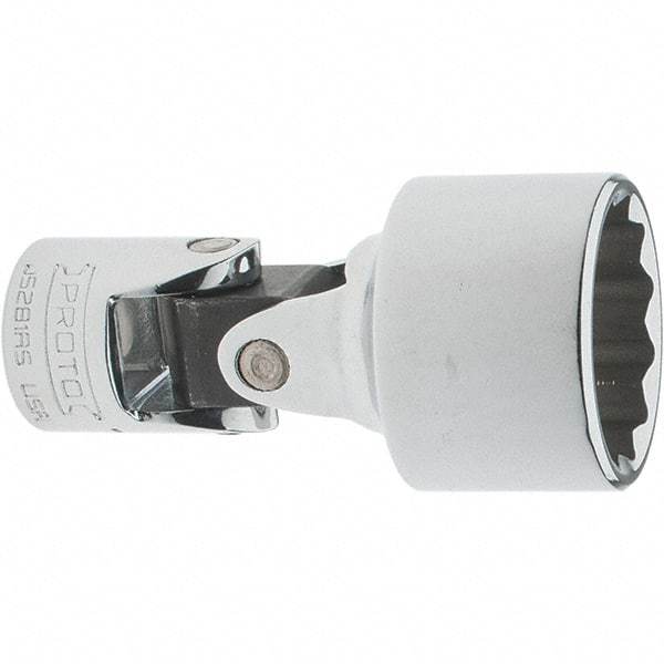 Proto - 7/8", 3/8" Drive, Intermediate Hand Socket - 12 Points, 2-1/4" OAL, Steel, Full Polish Finish - Exact Tool & Supply