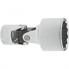 Proto - 7/8", 3/8" Drive, Intermediate Hand Socket - 12 Points, 2-1/4" OAL, Steel, Full Polish Finish - Exact Tool & Supply