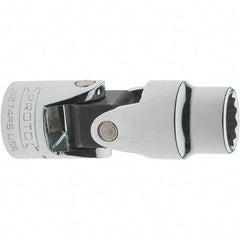 Proto - 7/16", 3/8" Drive, Intermediate Hand Socket - 12 Points, 2-1/8" OAL, Steel, Full Polish Finish - Exact Tool & Supply