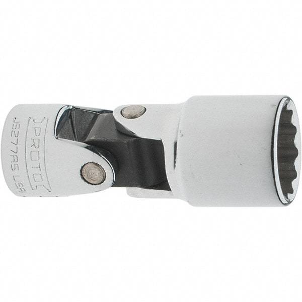 Proto - 5/8", 3/8" Drive, Intermediate Hand Socket - 12 Points, 2-1/4" OAL, Steel, Full Polish Finish - Exact Tool & Supply