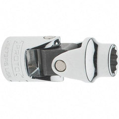 Proto - 3/8", 3/8" Drive, Intermediate Hand Socket - 12 Points, 2" OAL, Steel, Full Polish Finish - Exact Tool & Supply