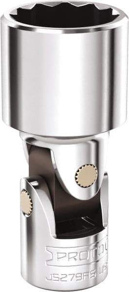 Proto - 3/4", 3/8" Drive, Intermediate Hand Socket - 12 Points, 2-5/16" OAL, Steel, Full Polish Finish - Exact Tool & Supply