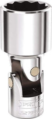Proto - 3/4", 3/8" Drive, Intermediate Hand Socket - 12 Points, 2-5/16" OAL, Steel, Full Polish Finish - Exact Tool & Supply