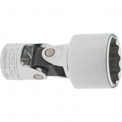 Proto - 13/16", 3/8" Drive, Intermediate Hand Socket - 12 Points, 2-1/4" OAL, Steel, Full Polish Finish - Exact Tool & Supply