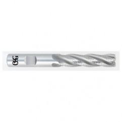 5/8 x 5/8 x 2-1/2 x 4-5/8 4 Fl HSS-CO Roughing Center Cutting End Mill -  Bright - Exact Tool & Supply