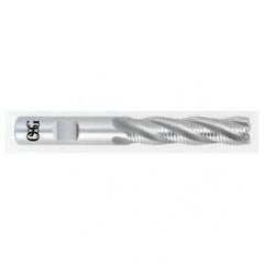 1-1/2 x 1-1/4 x 4 x 6-1/2 6 Fl HSS-CO Roughing Center Cutting End Mill -  Bright - Exact Tool & Supply