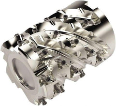 Seco - 35 Inserts, 3" Cut Diam, 1" Arbor Diam, 3.18" Max Depth of Cut, Indexable Square-Shoulder Face Mill - 90° Lead Angle, 100mm High, LOEX12.. Insert Compatibility, Through Coolant, Series Square T4-12 - Exact Tool & Supply
