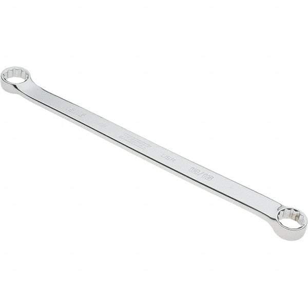 Proto - 13/16" x 15/16" 12 Point Box Wrench - Double End, 1-11/64" Head Diam x 35/64" Head Thickness, 16-3/32" OAL, Steel, Polished Finish, 15° Offset - Exact Tool & Supply
