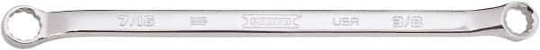 Proto - 3/8" x 7/16" 12 Point Box Wrench - Double End, 21/32" Head Diam x 37/64" Head Thickness, 7-3/4" OAL, Steel, Polished Finish, 15° Offset - Exact Tool & Supply