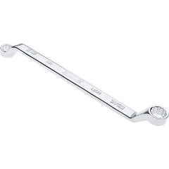 Proto - 3/8" x 7/16" 12 Point Box Wrench - Double End, 19/32" Head Diam x 41/64" Head Thickness, 7-1/2" OAL, Steel, Polished Finish, 15° Offset - Exact Tool & Supply