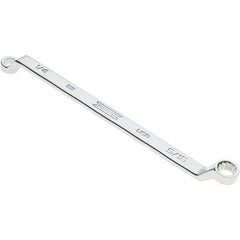 Proto - 1/4" x 5/16" 12 Point Box Wrench - Double End, 13/32" Head Diam x 15/32" Head Thickness, 6-19/32" OAL, Steel, Polished Finish, 15° Offset - Exact Tool & Supply
