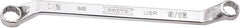Proto - 1/2" x 9/16" 12 Point Box Wrench - Double End, 47/64" Head Diam x 13/16" Head Thickness, 8-51/64" OAL, Steel, Polished Finish, 15° Offset - Exact Tool & Supply