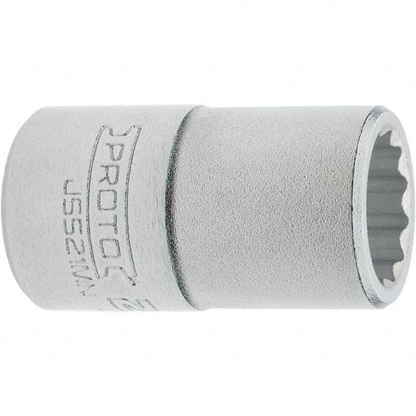 Proto - 3/4" Drive, Standard Hand Socket - 12 Points, 2.307" OAL, Steel, Full Polish Finish - Exact Tool & Supply