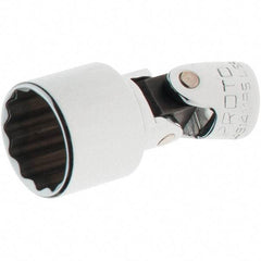 Proto - 1/4" Drive, Standard Hand Socket - 12 Points, 1-17/64" OAL, Steel, Full Polish Finish - Exact Tool & Supply