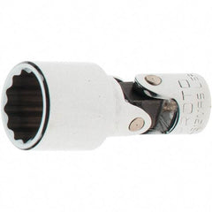 Proto - 1/4" Drive, Standard Hand Socket - 12 Points, 1-17/64" OAL, Steel, Full Polish Finish - Exact Tool & Supply